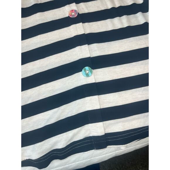 Matilda Jane Girls Dress Size 10 Black White Stripe Floral Sleeve - Picture 8 of 8